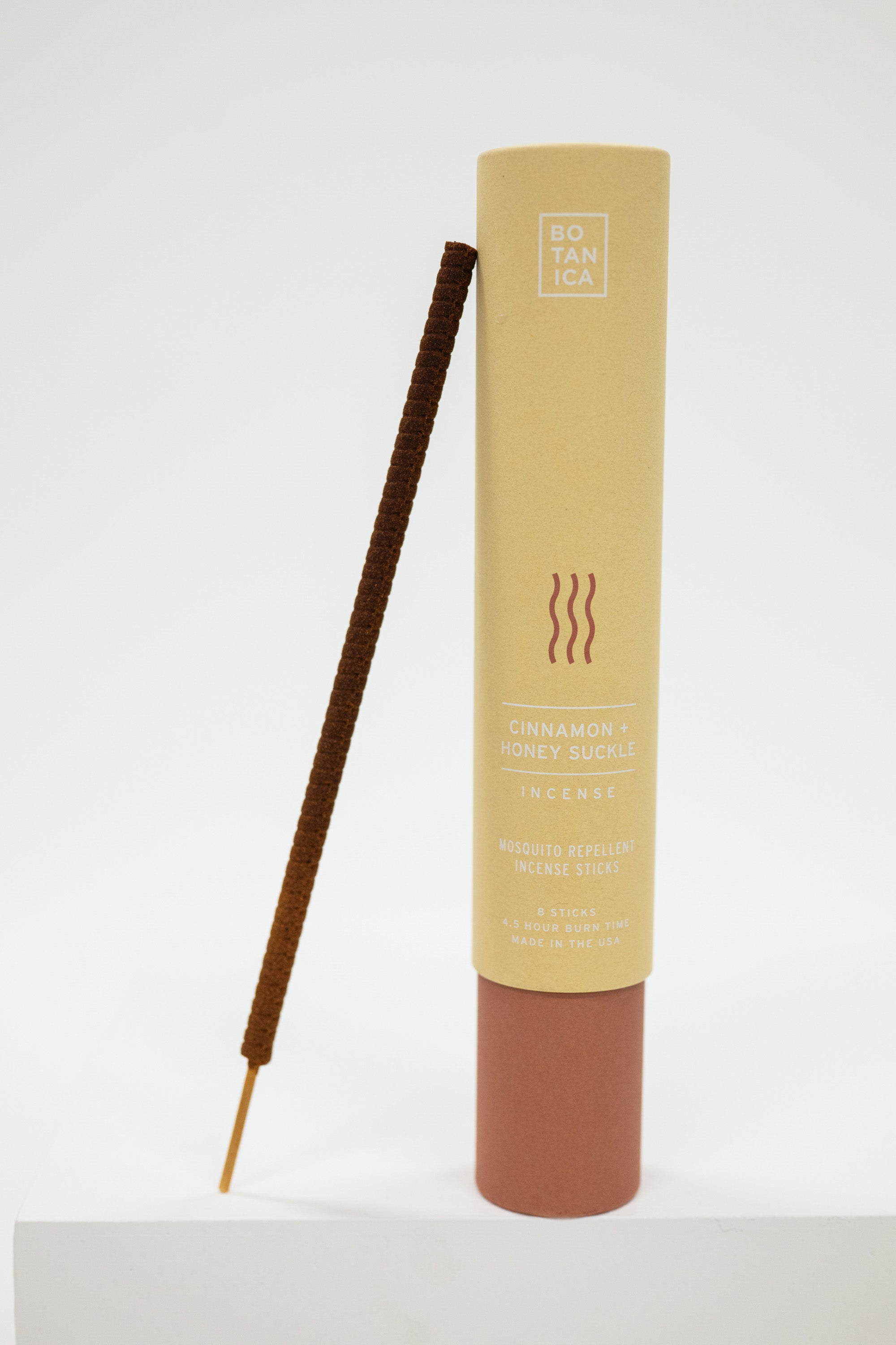 Mosquito incense stick with packaging on a white background