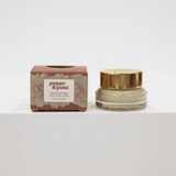 Poppy & Pout lip mask jar and packaging on a white background