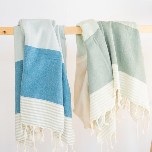 Color Block Turkish Towel