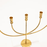 curved arm candelabra with five arms in brass