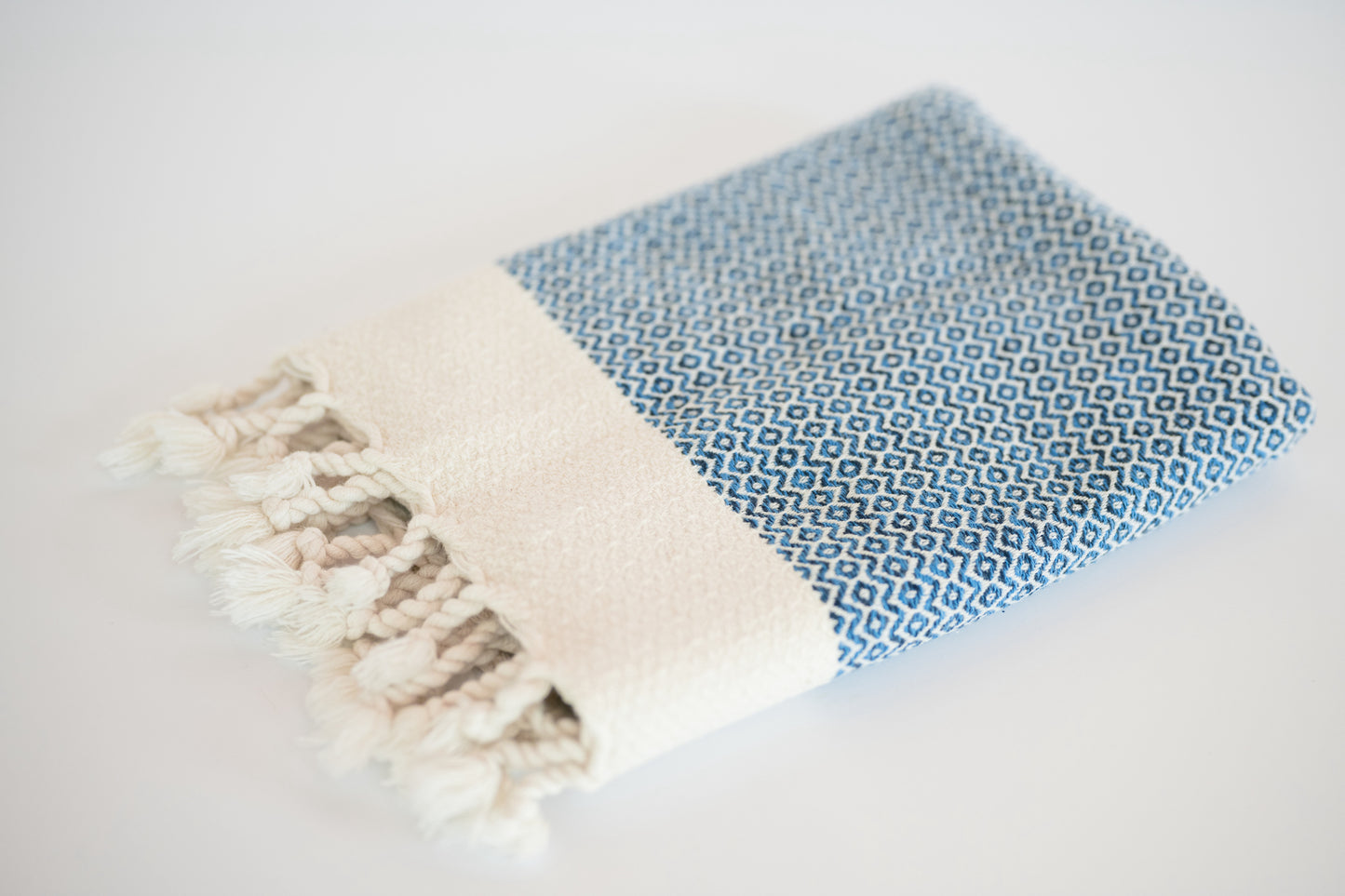 Blue Diamond Turkish Hand Towel