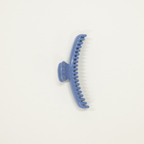dusty blue shiny finish colored midi sized kaxi hold everything hair claw
