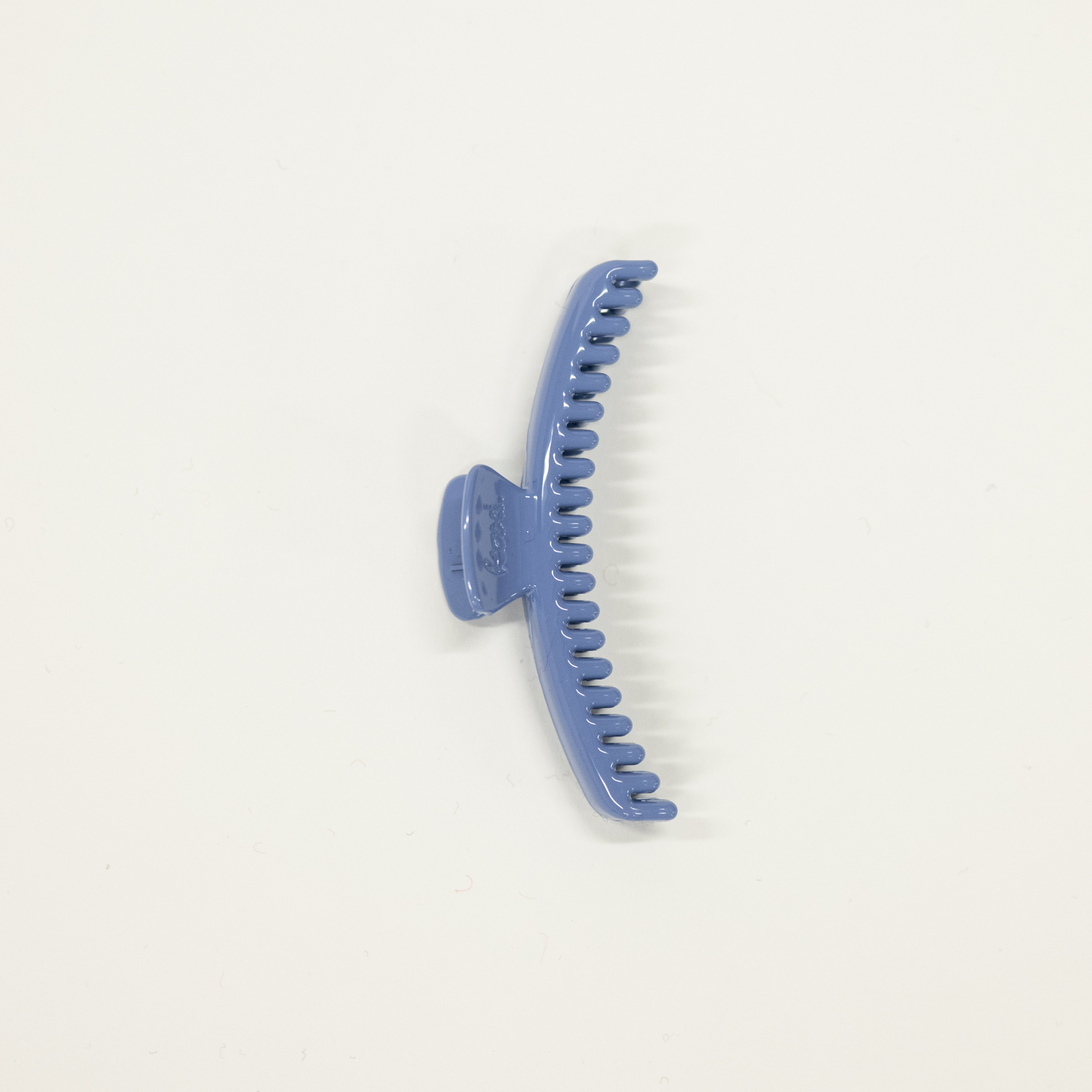 dusty blue shiny finish colored midi sized kaxi hold everything hair claw
