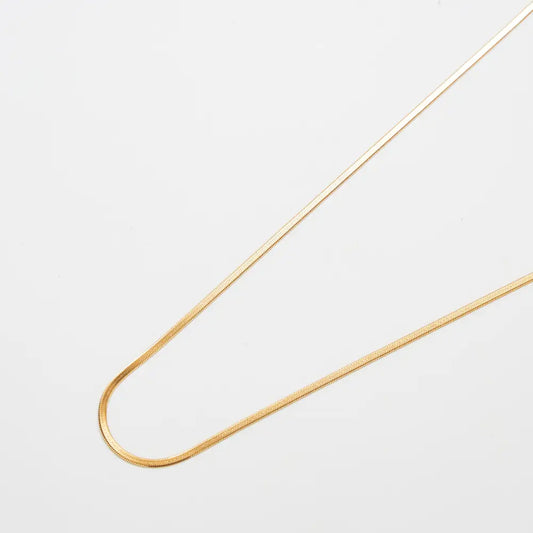 Thin Herringbone Necklace