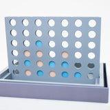 Four in a Row: Lacquered Wood Game Board