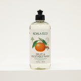 Bottle of Koala Eco Fruit & Vegetable Wash on a white background