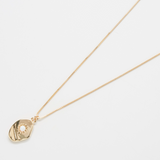 Gold necklace, Opal pendant, Gold jewelry, Hypoallergenic necklace, Everyday jewelry
