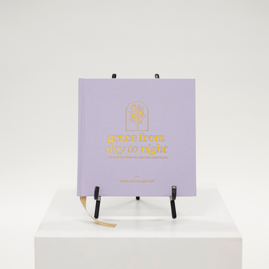 purple fabric cover devotional grace
