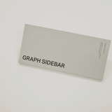 Rectangular gray card with 'GRAPH SIDEBAR' text on a white background