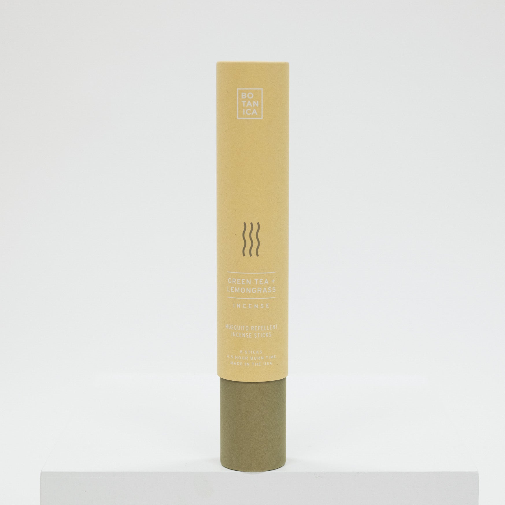 Mosquito incense sticks product with a beige box on a white background