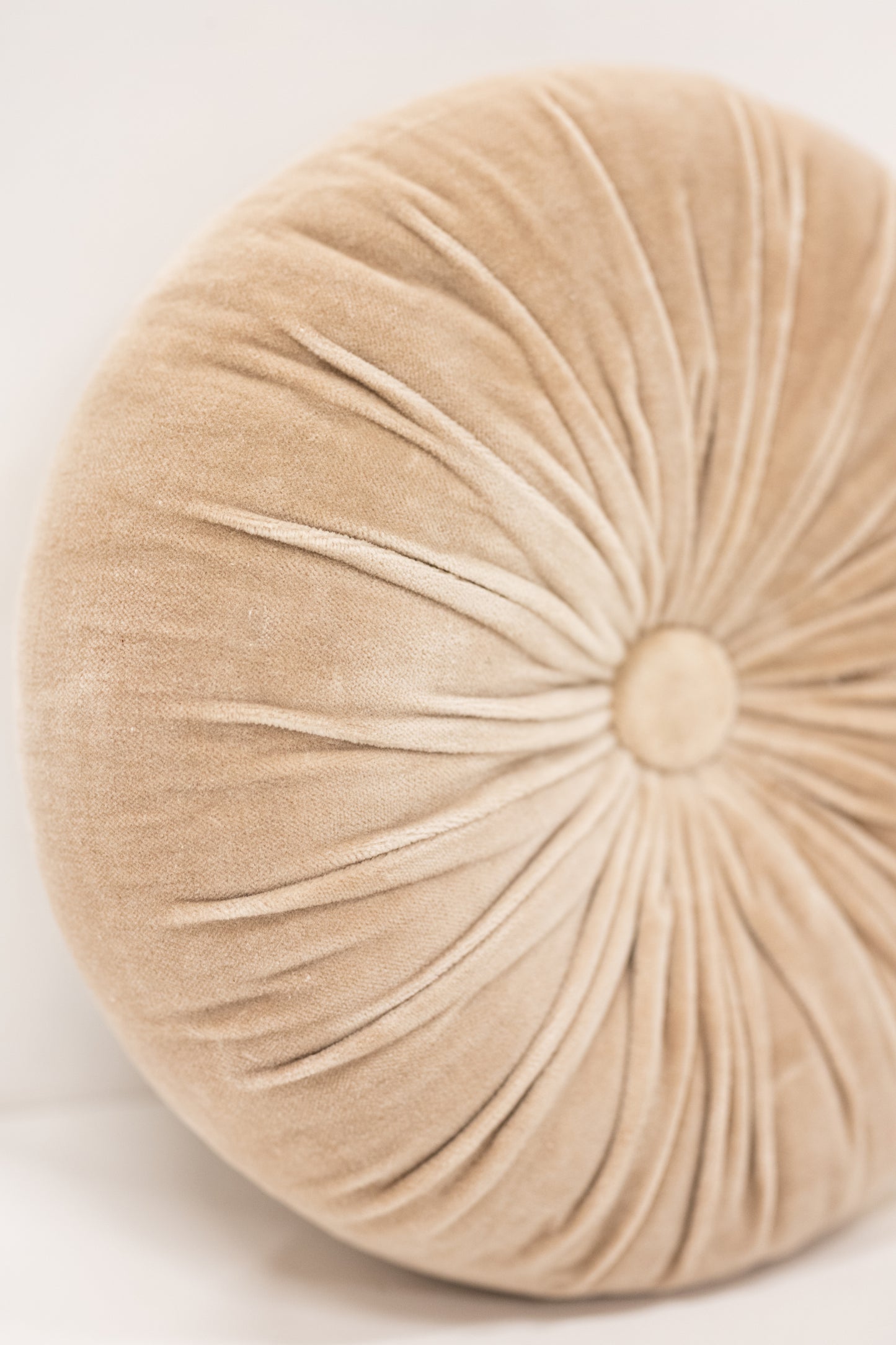 Ivory Mini Round Pillow