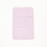 A light purple rectangular hand sanitizer bottle labeled 'NOSHINKU' and 'LAVENDULA' on a clean white background.