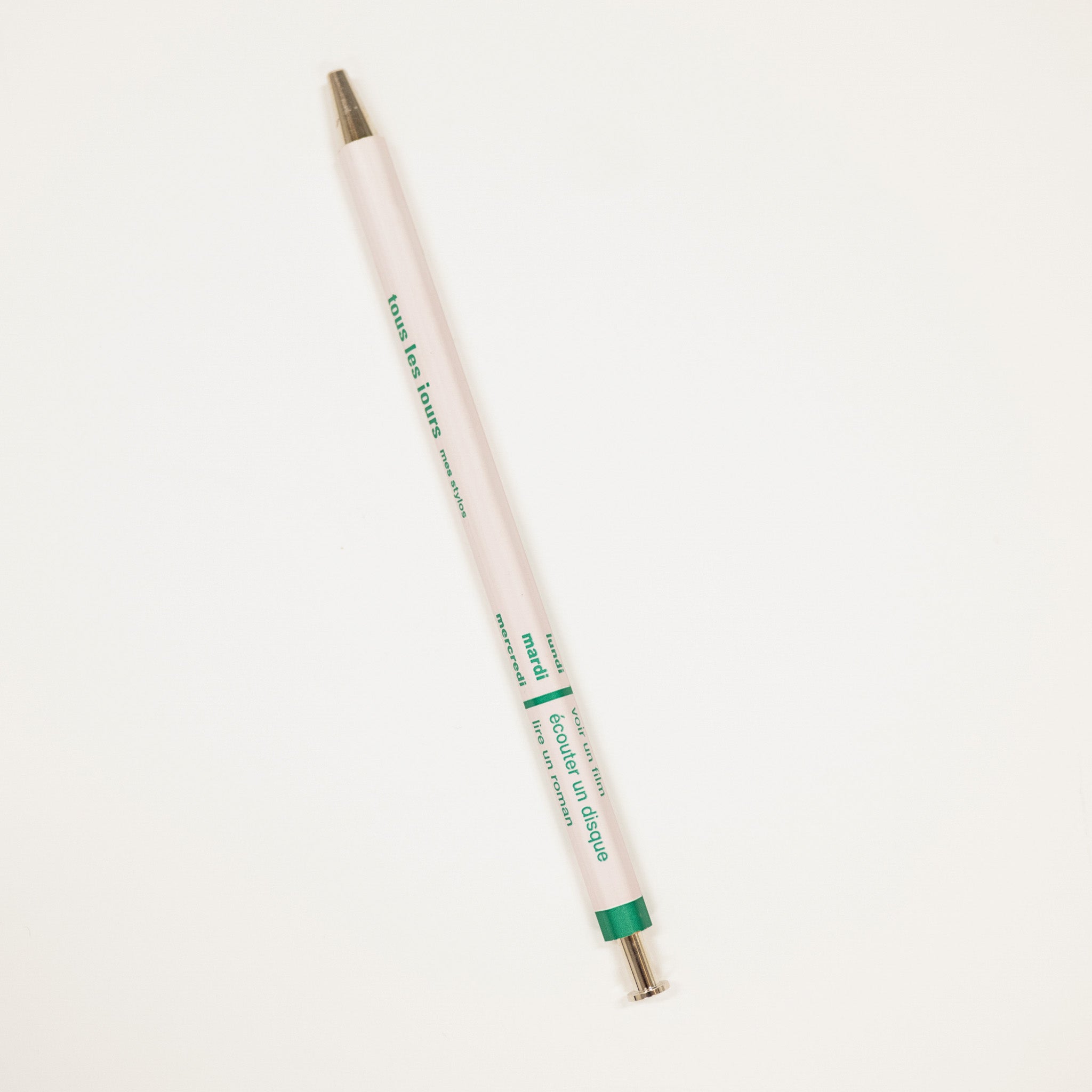 Light pink fine tip pen.