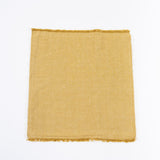 Mustard Fringe Linen Pillow 20x20
