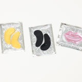Set of eye mask and lip masks