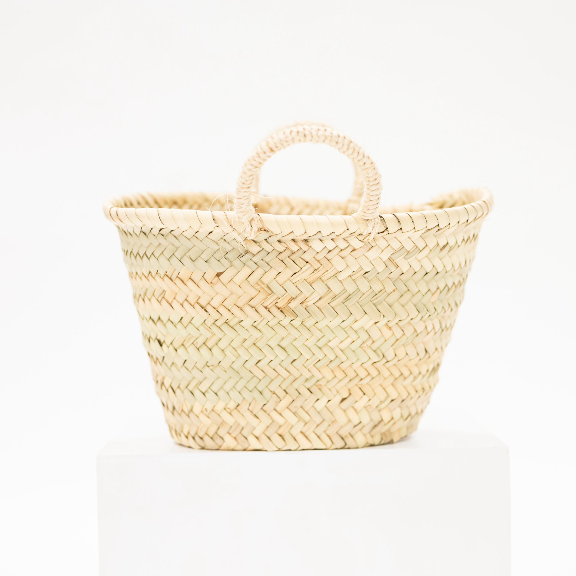 mini size market basket handwoven for storage