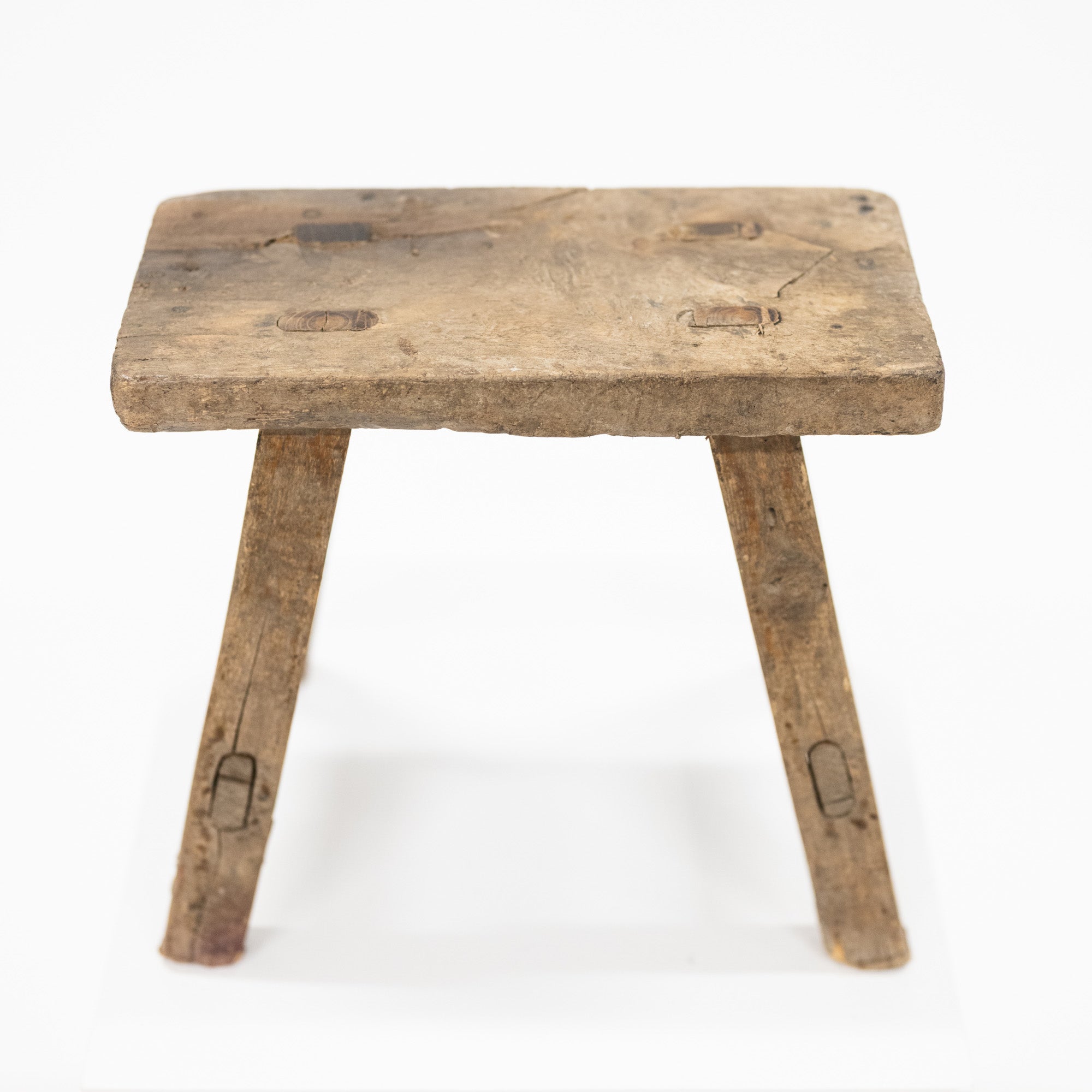 top view of small wooden riser or stool
