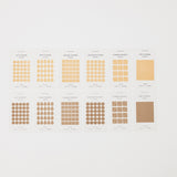 Collection of different types of stickers on a white background
