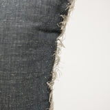 Denim + Natural Fringe Pillow