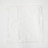 White Fringe Pillow 20x20