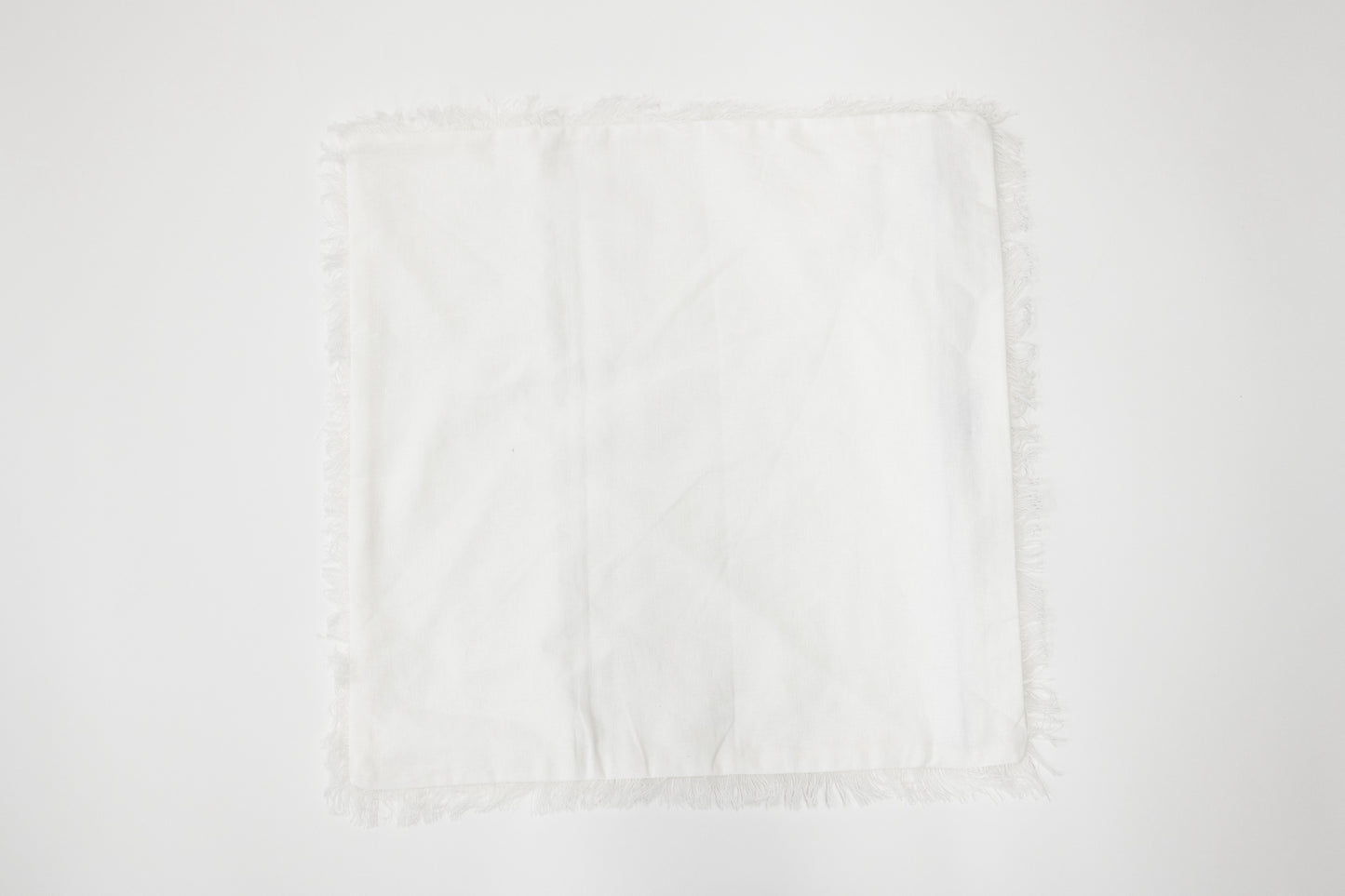 White Fringe Pillow 20x20