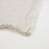 Natural + White Fringe Pillow 20x20