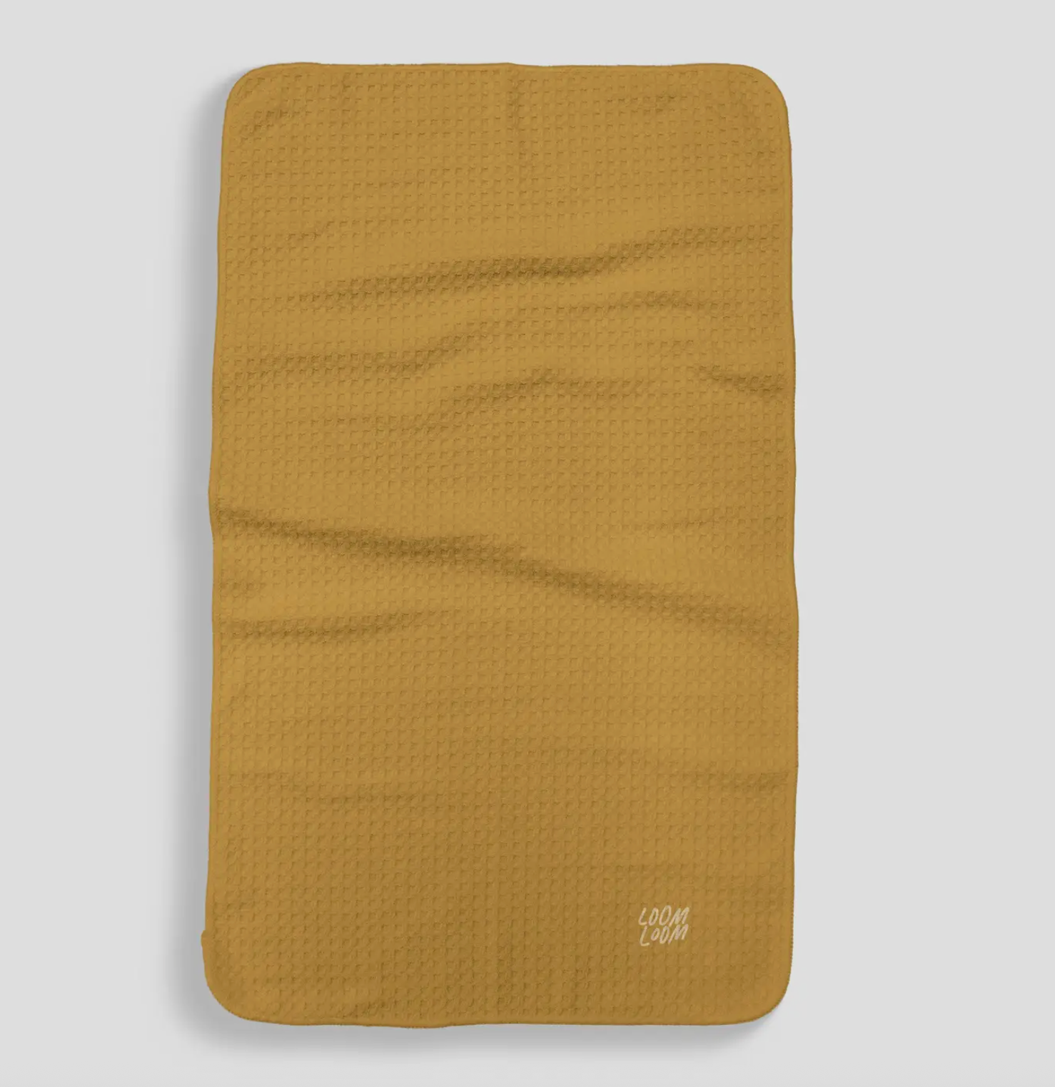 golden ochre microfiber kitchen towel