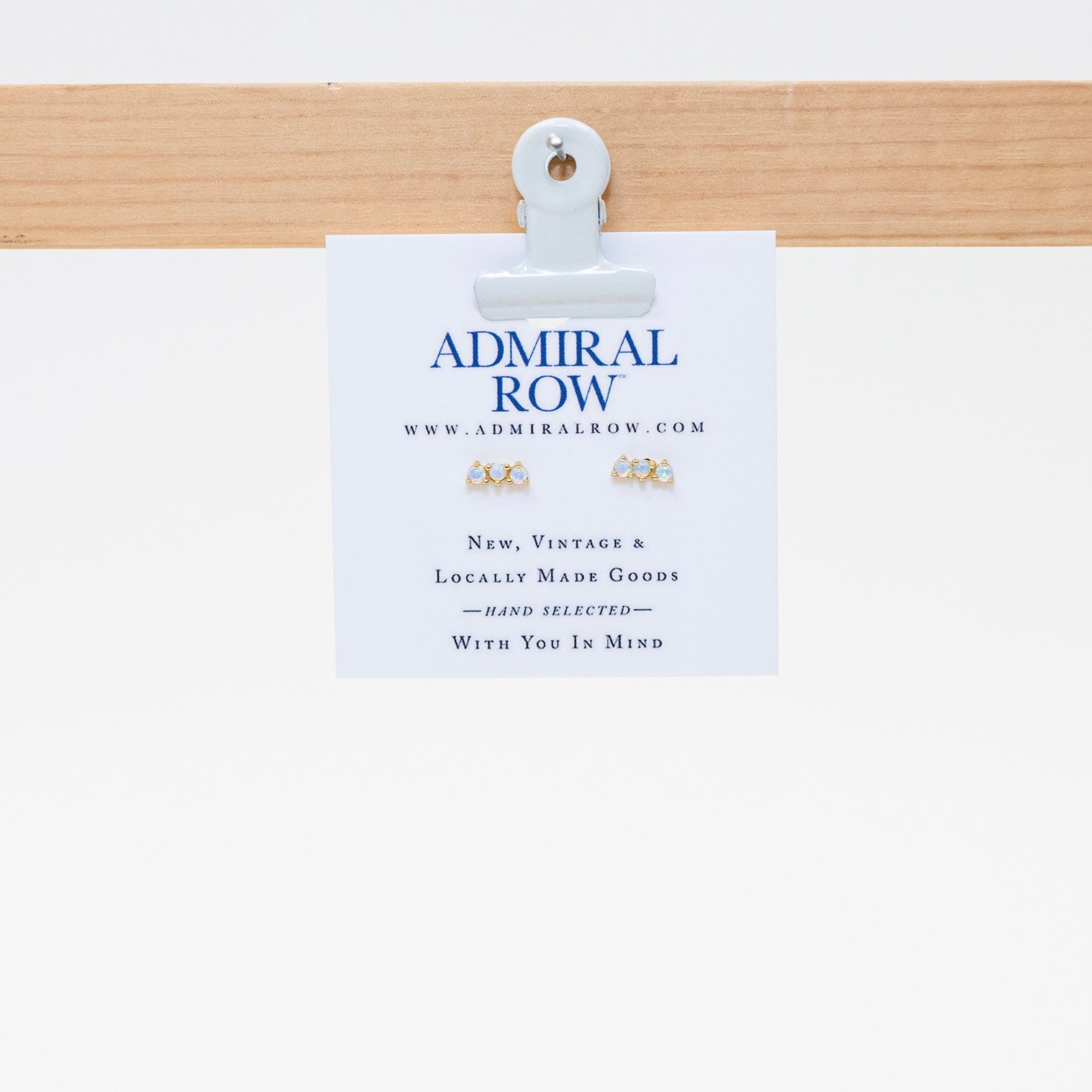 Card with 'Admiral Row' branding on a white background