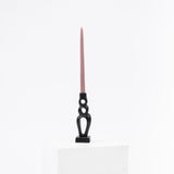 Organic Black Candlestick - Sculptural Candle Taper Holder