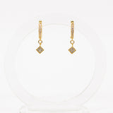 Pave Diamond Huggies