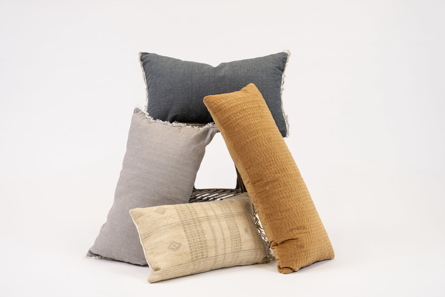 Moroccan Stitched Lumbar Pillow