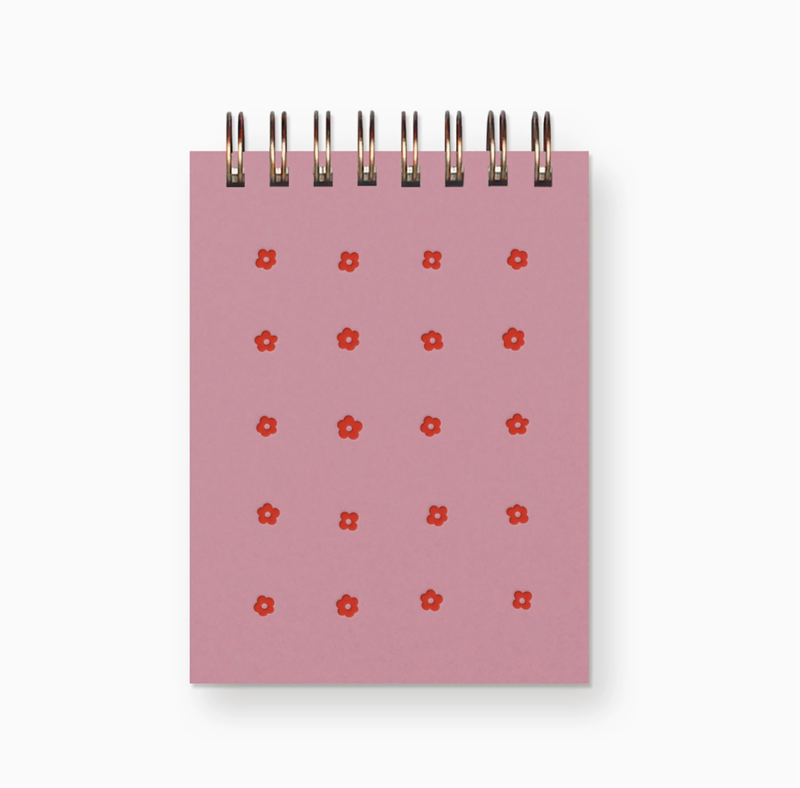 mini jotter notebook with pink cover and flowers