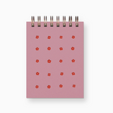 mini jotter notebook with pink cover and flowers