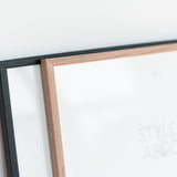 close up of poster style photo frame