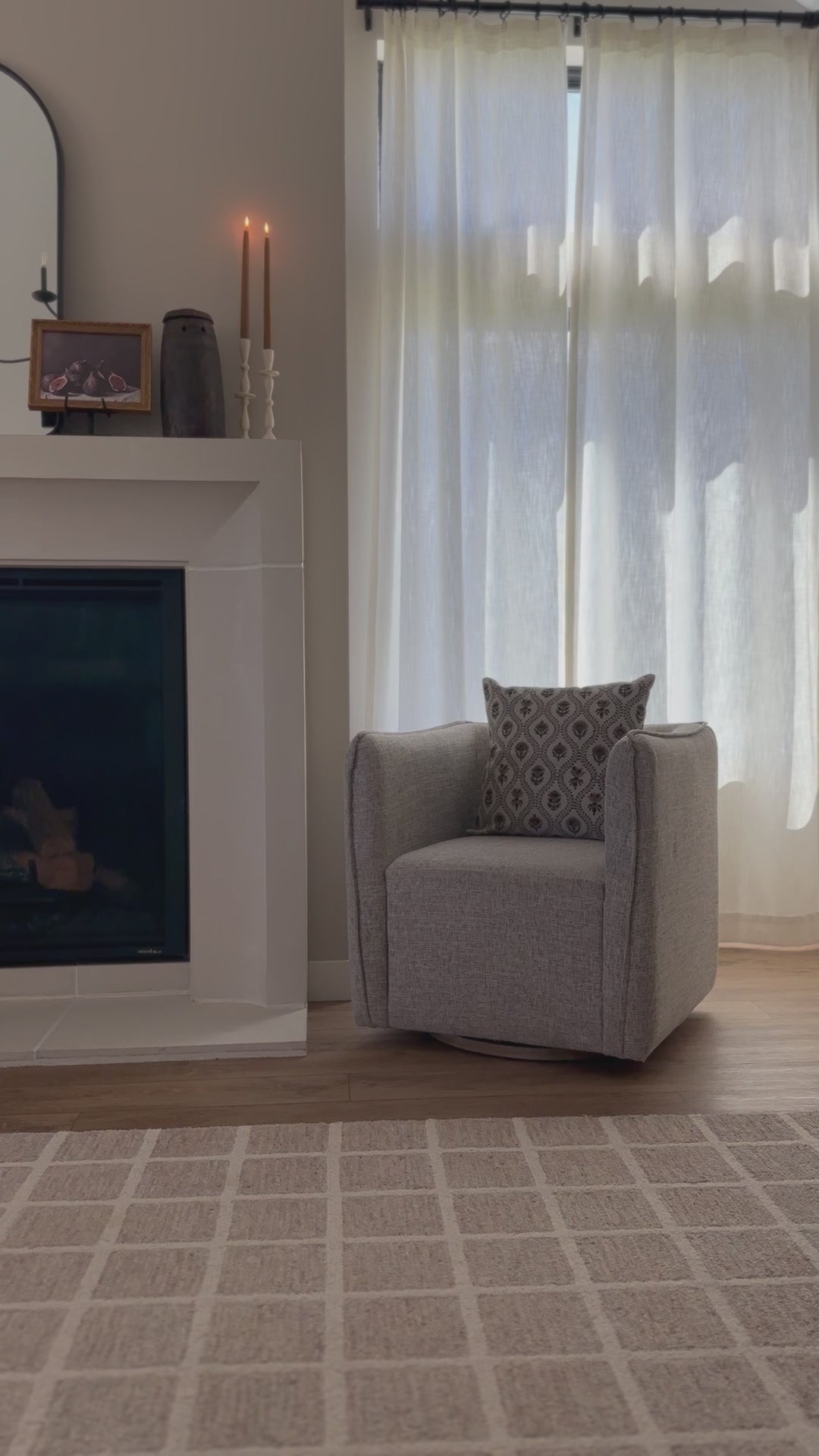 beige cotton throw blanket with tassels