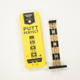 Putt Perfect golf training aid with yellow packaging on a white background