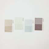 raised stickers for labels for organization of notebooks and documents