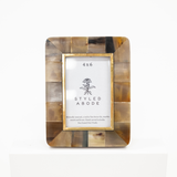 Tortoise Horn Picture Frame: 4x6