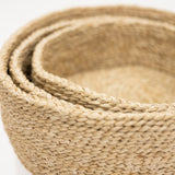 Round Jute Tabletop Basket