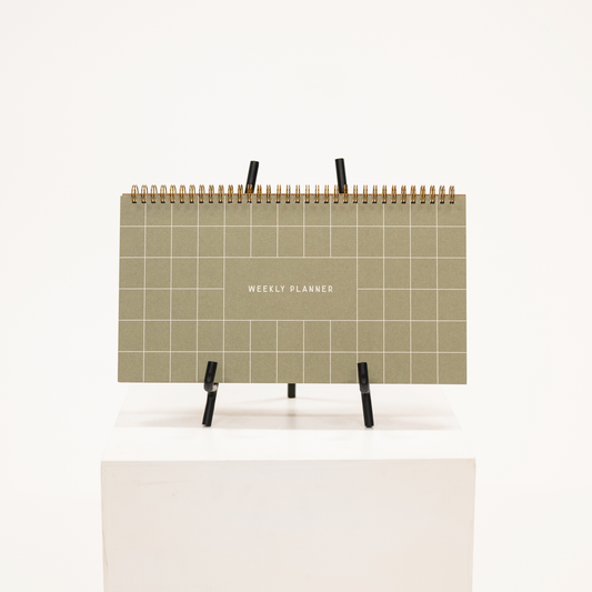 wide sage grid to do list with tear out pages