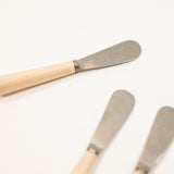 maple wood and stainless steel spreaders set