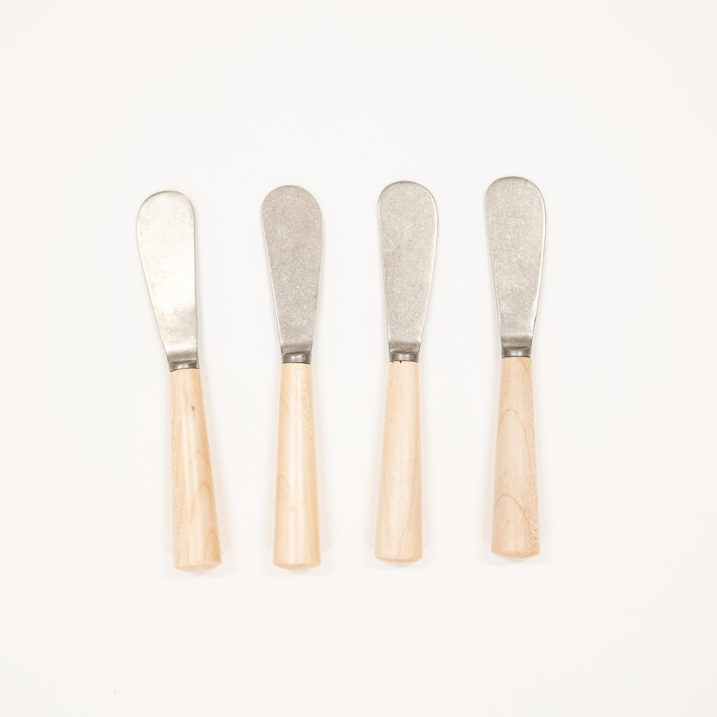 maple wood and stainless steel spreaders set