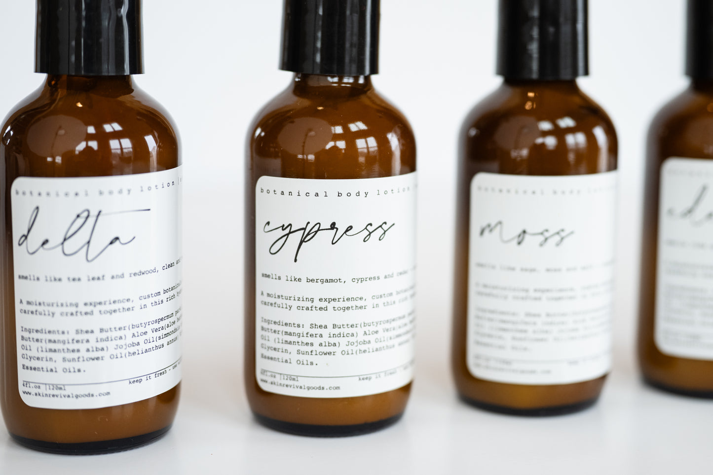 All-Natural Body Lotion - Glass Bottle Lotion