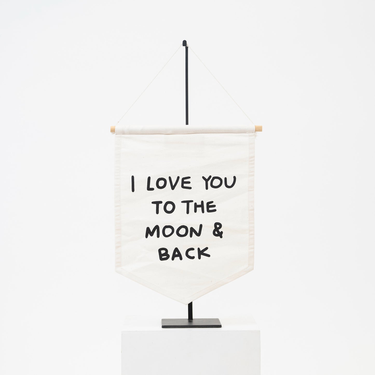 Love You To The Moon - Canvas Wall Sign