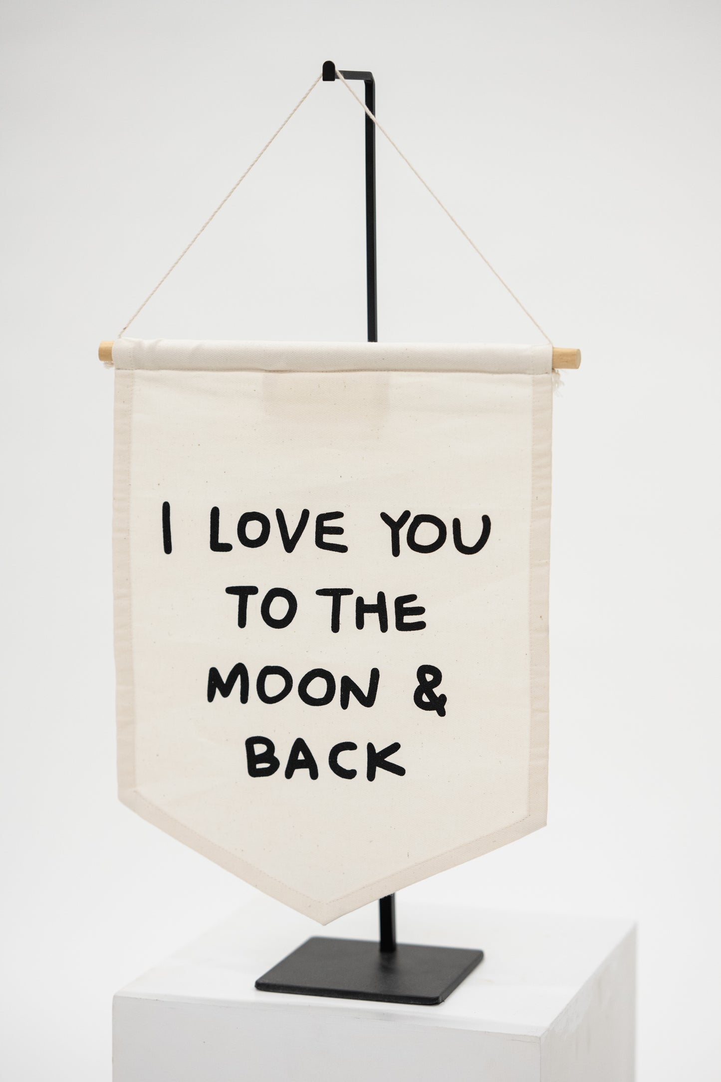 Love You To The Moon - Canvas Wall Sign