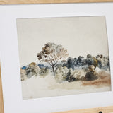 Solid Oak Picture Frame With Removable Mat