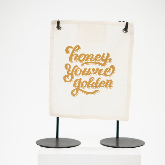 Honey You're Golden Wall Canvas