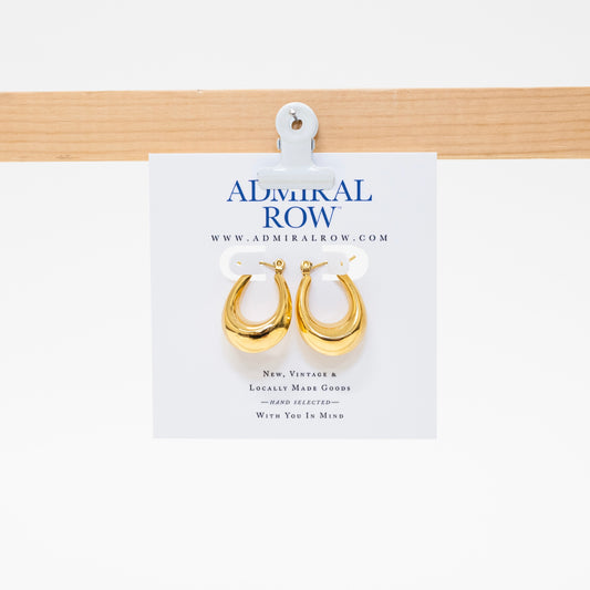 Oval Hoop Earrings