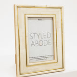 Cream picture frame with 'Styled Abode' label on a white background