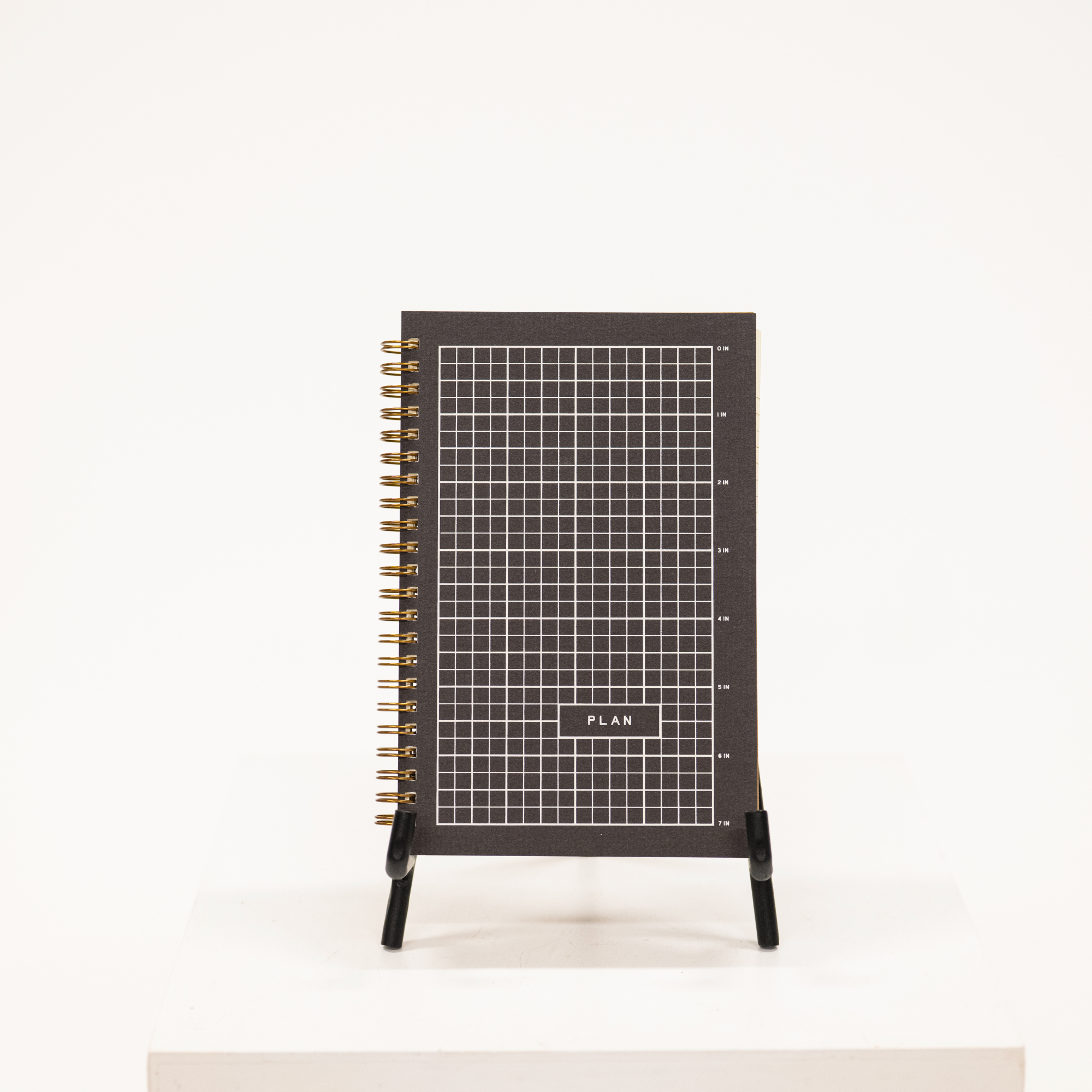 black grid cover for to do list notebook